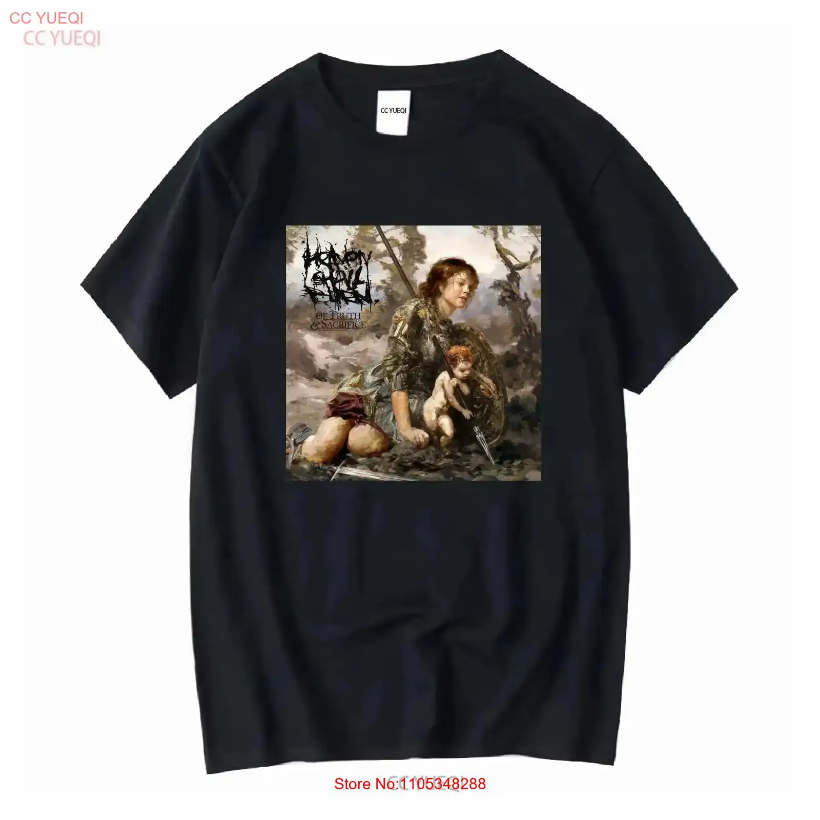 Vintage Fashion Wear - เสื้อยืดผู้ชาย Heaven Shall Burn แฟชั่นฤดูร้อน สีดำ