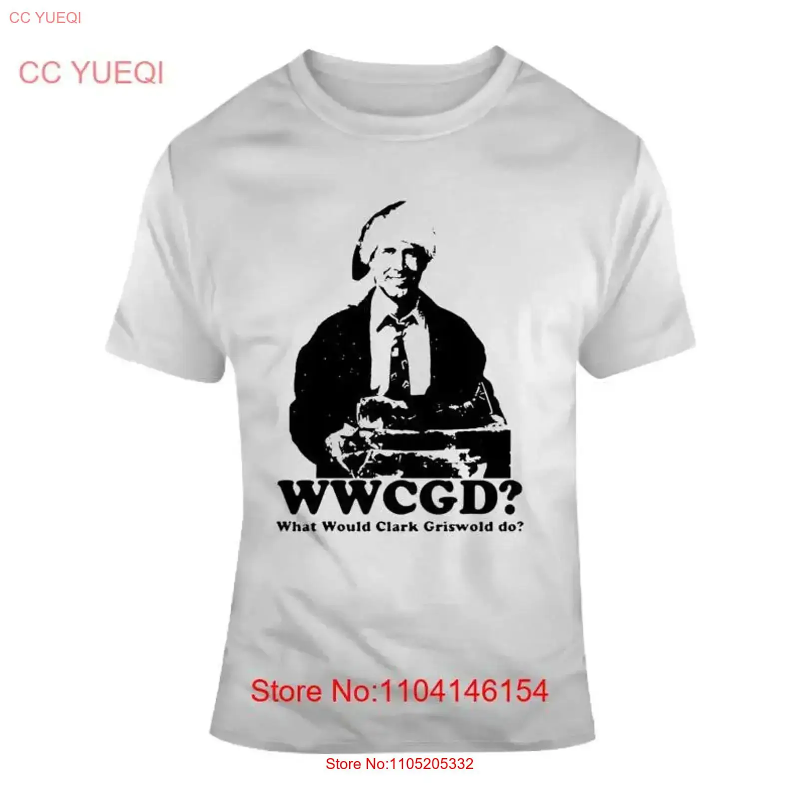 Vintage Vegas Fashion - เสื้อยืดวินเทจลายกราฟิกลำลองสไตล์ยุโรปสำหรับวันคริสต์มาส ลายคลาร์ก กริสวอลด์ ผ้าระบายอากาศได้ดี