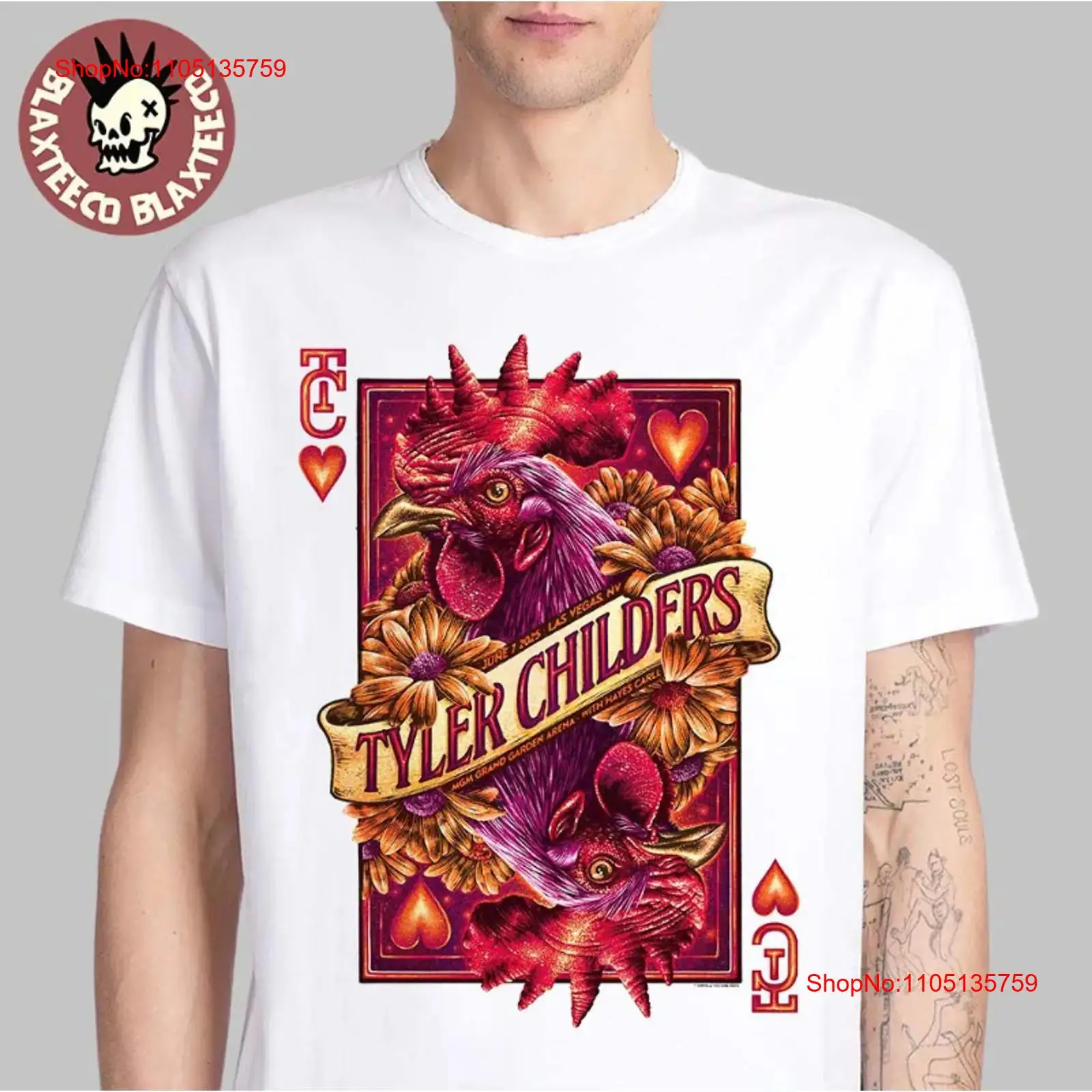Vintage Vegas Fashion - เสื้อยืด Tyler Childers คอนเสิร์ตลาสเวกัส เนวาดา 2025