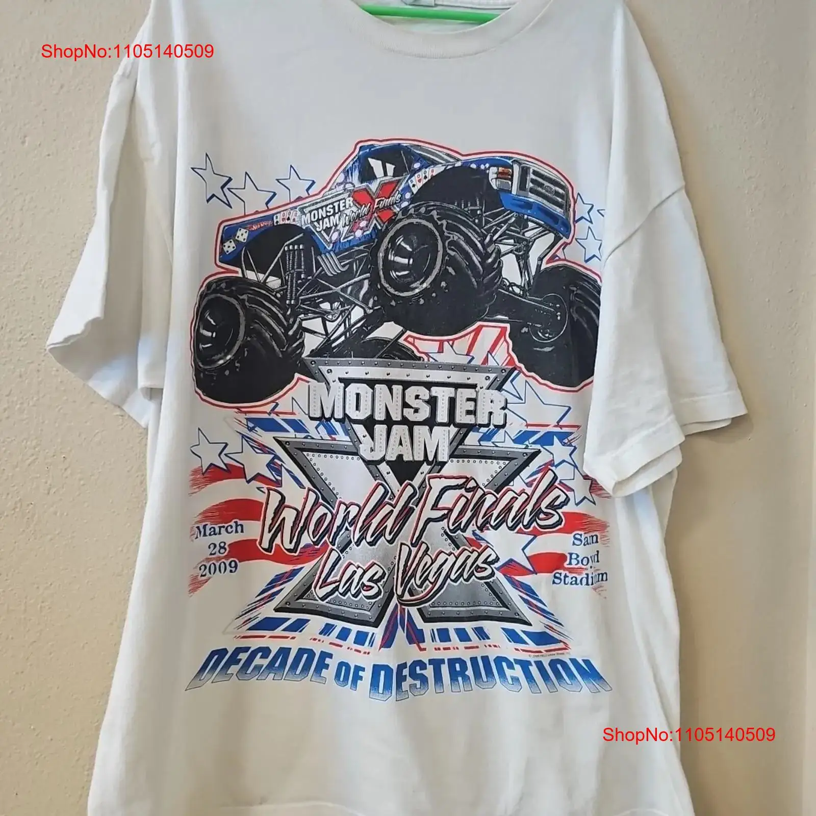 Vintage Vegas Fashion - เสื้อยืด Monster Jam World Finals ไซส์