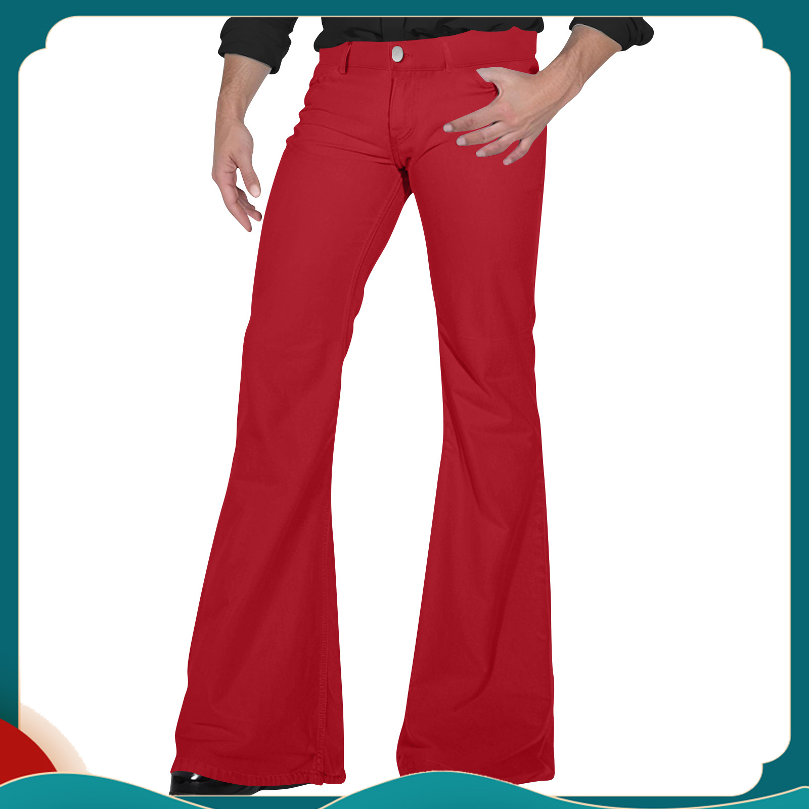 Retro Track Pant - ผู้ชาย Retro Flared กางเกงสไตล์วินเทจกางเกงสําหรับฤดูร้อนสบายหลวม Fit สําหรับเต้นรําใหม่