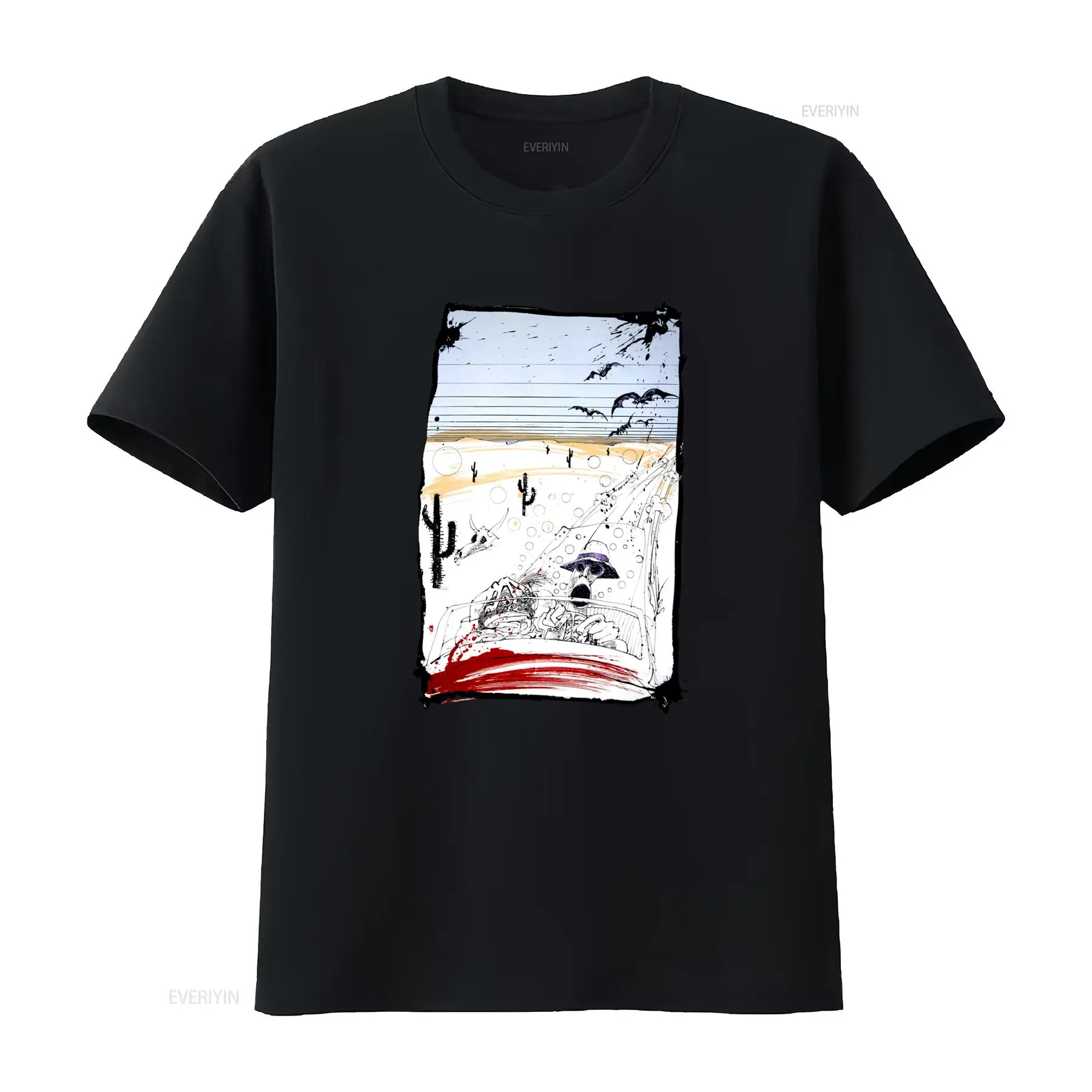 Vintage Vegas Fashion - เสื้อยืดลายกราฟิก Fear And Loathing In Las