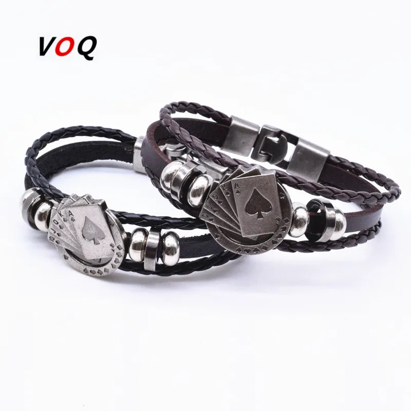 สร้อยข้อมือหนังถักหลายชั้นสไตล - Vintage Vegas Fashion บทวิจารณ์และราคา