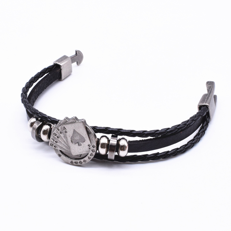 สร้อยข้อมือหนังถักหลายชั้นสไตล - Vintage Vegas Fashion บทวิจารณ์และราคา