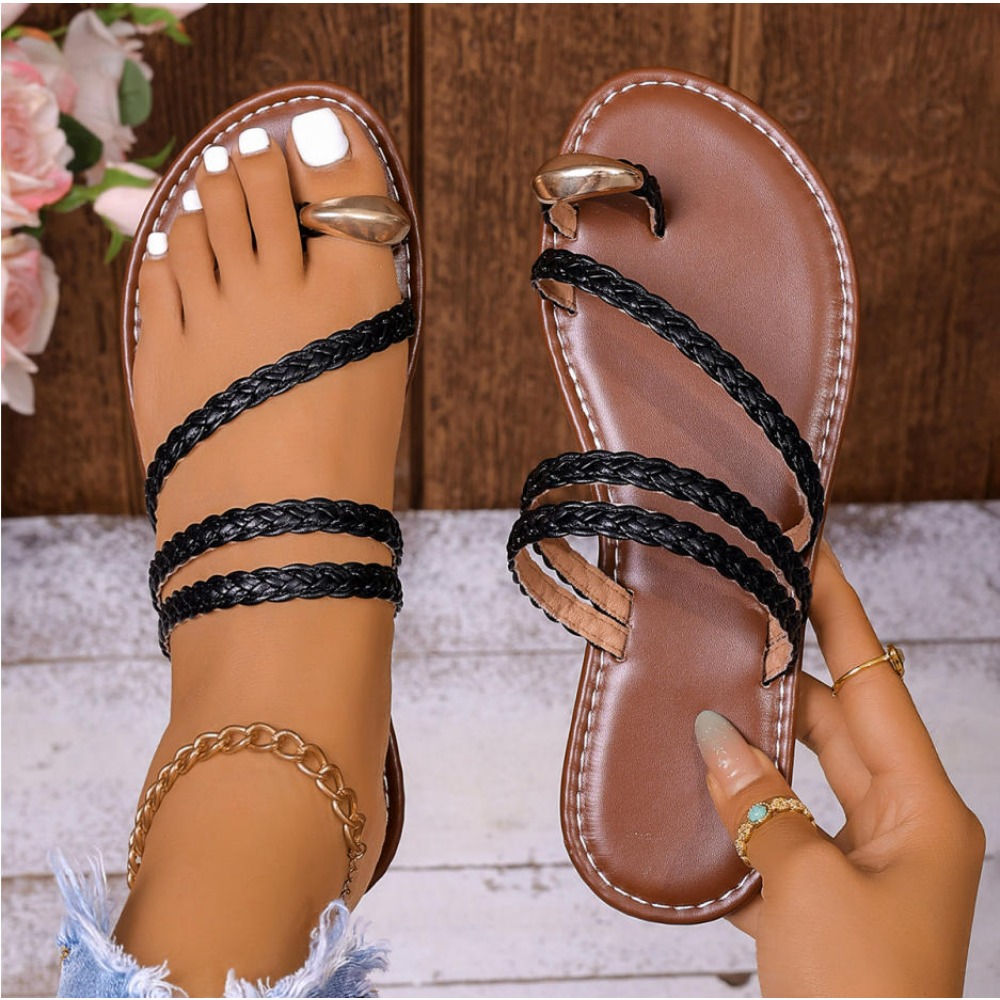 รองเท้าแตะส้นแบนสไตล์วินเทจสำห - Vintage Fashion Wear บทวิจารณ์และราคา