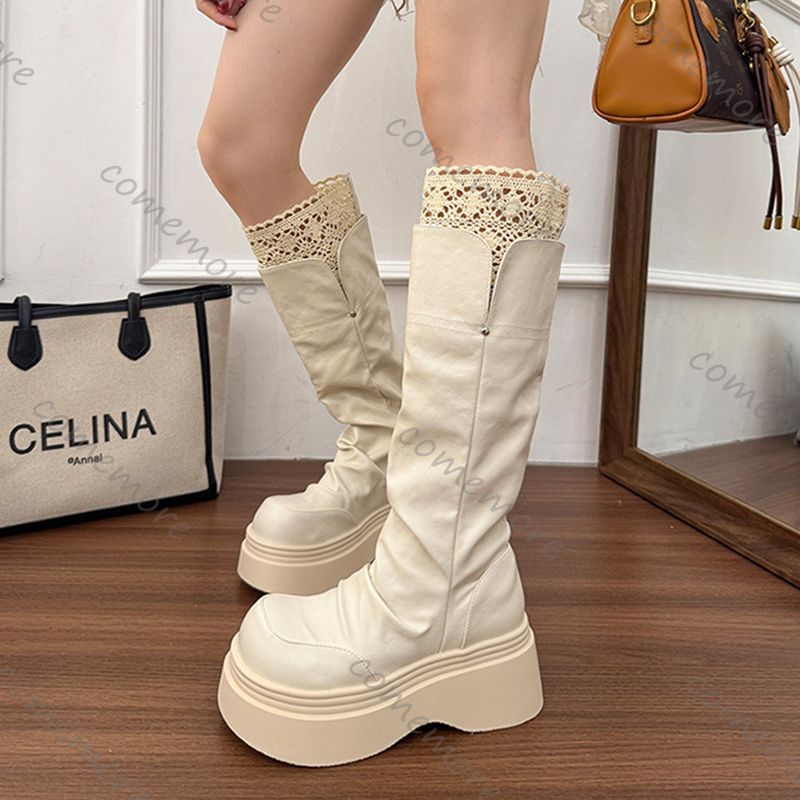 รองเท้าบูทส้นสูงสไตล์โกธิคประด - Vintage Style Women Fashion บทวิจารณ์และราคา