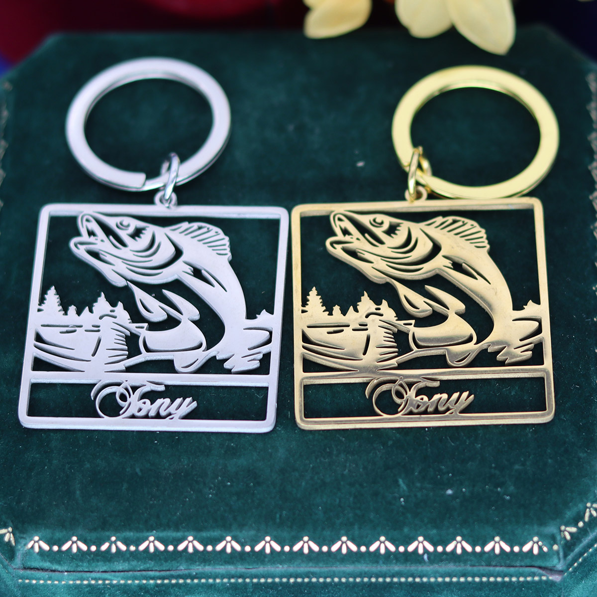 CUSTOM ชื่อพวงกุญแจปลาส่วนบุคค - Vintage Fashion Names บทวิจารณ์และราคา
