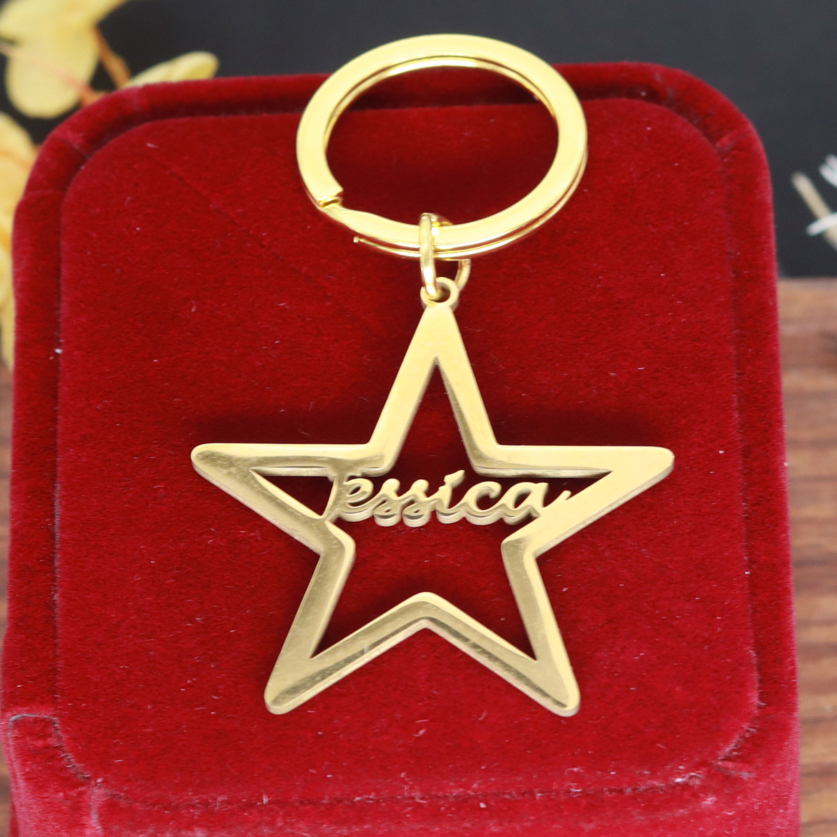 CUSTOM ชื่อ Star พวงกุญแจสแตนเ - Vintage Fashion Names บทวิจารณ์และราคา