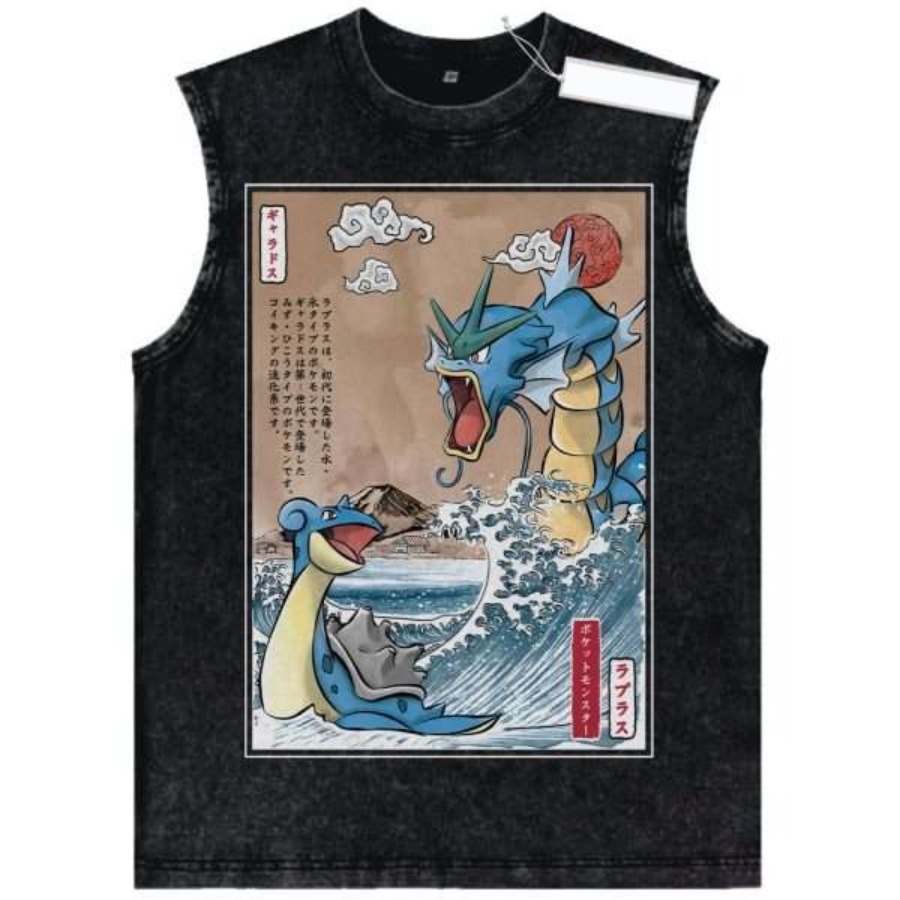 เสื้อกล้ามลายโปเกมอนสไตล์วินเท - Vintage Fashion In Japan บทวิจารณ์และราคา