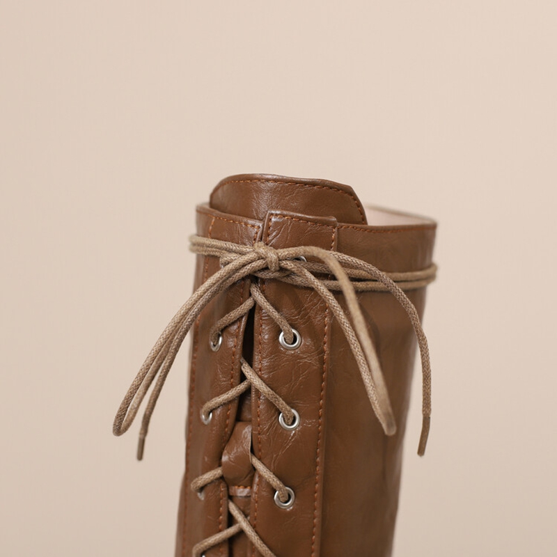 Reave รองเท้าบูตยาวถึงเข่าสำหร - Vintage Style Women Fashion บทวิจารณ์และราคา