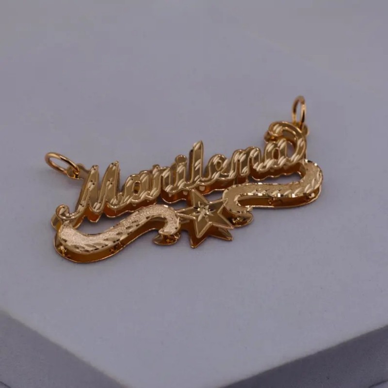 สร้อยคอชื่อแบบกำหนดเองสองชั้น  - Vintage Fashion Names บทวิจารณ์และราคา
