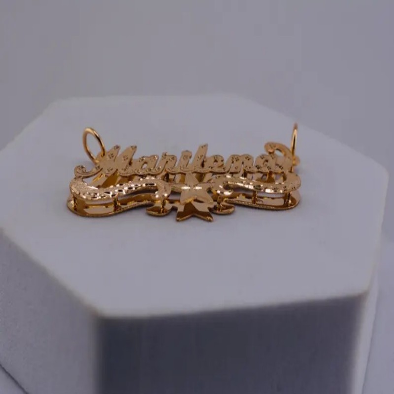 สร้อยคอชื่อแบบกำหนดเองสองชั้น  - Vintage Fashion Names บทวิจารณ์และราคา