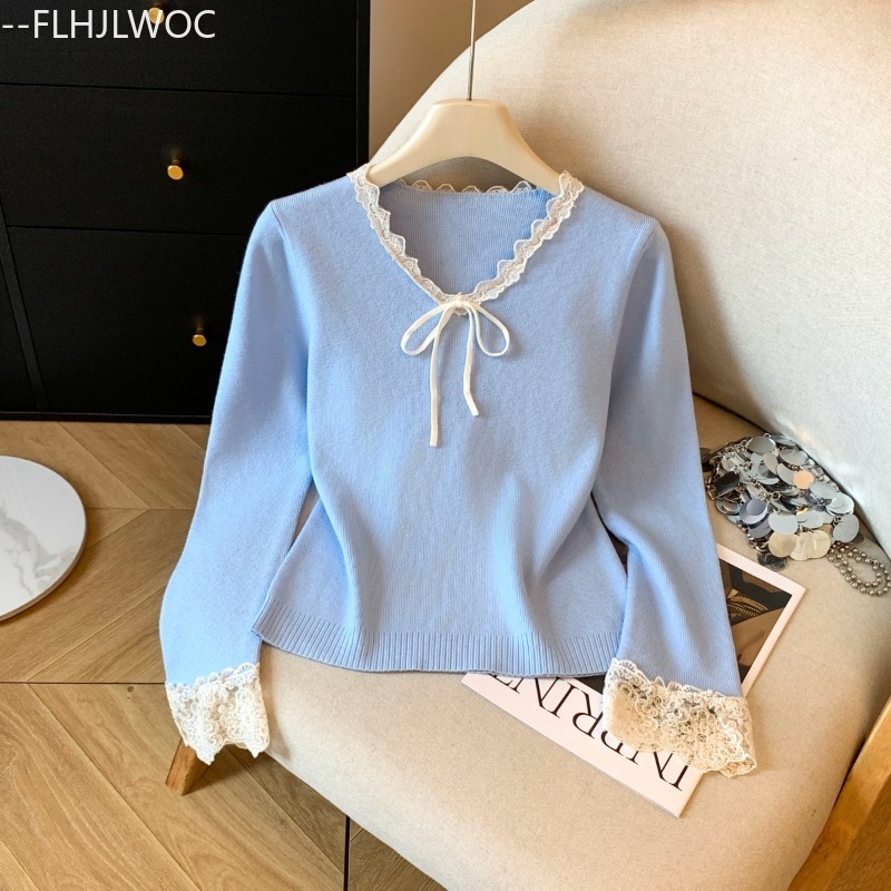 เสื้อไหมพรมถักลายลูกไม้สีขาวสไ - Vintage Fashion In Japan บทวิจารณ์และราคา