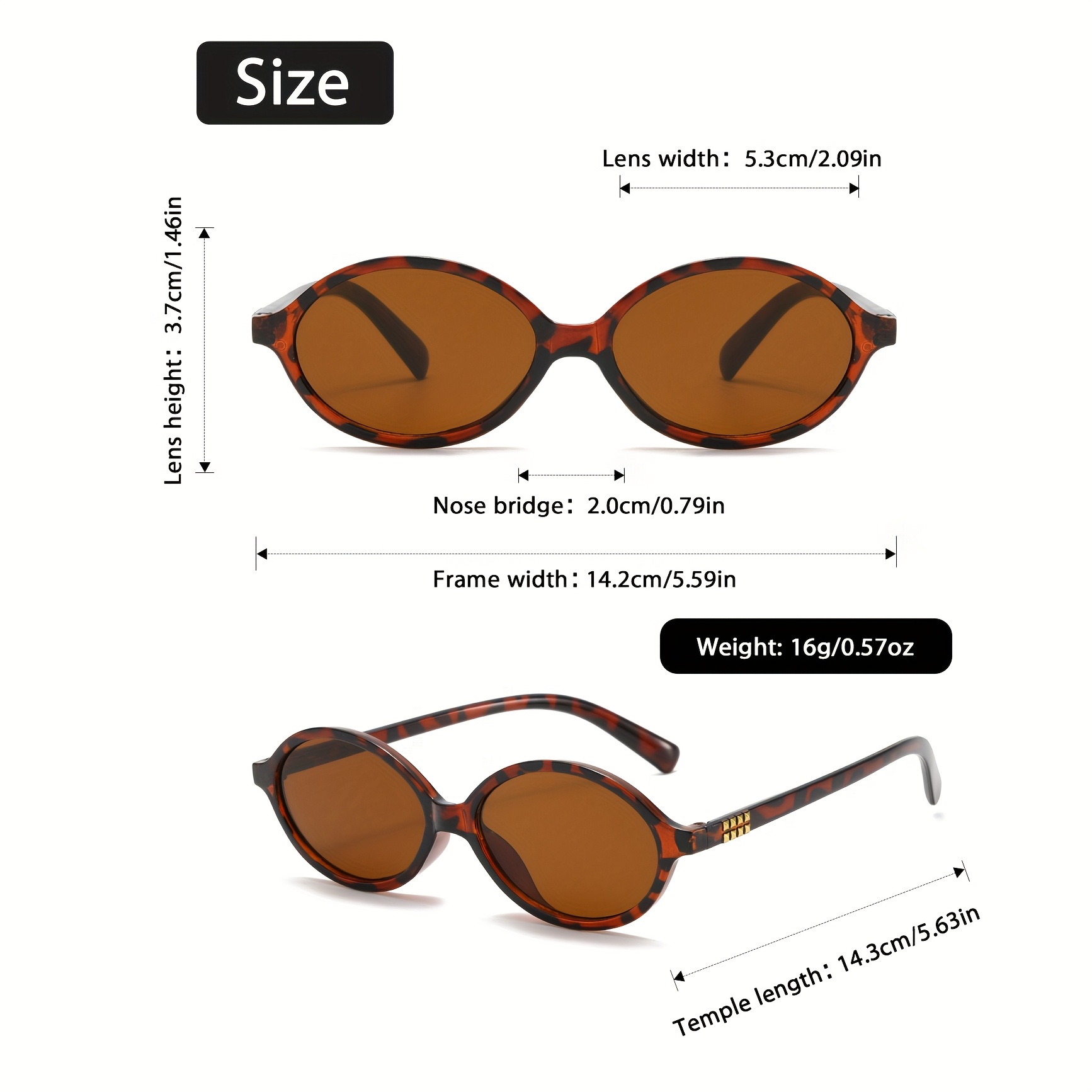 แว่นตาแฟชั่นทรงวงรีสไตล์วินเทจ - Vintage Fashion Wear บทวิจารณ์และราคา