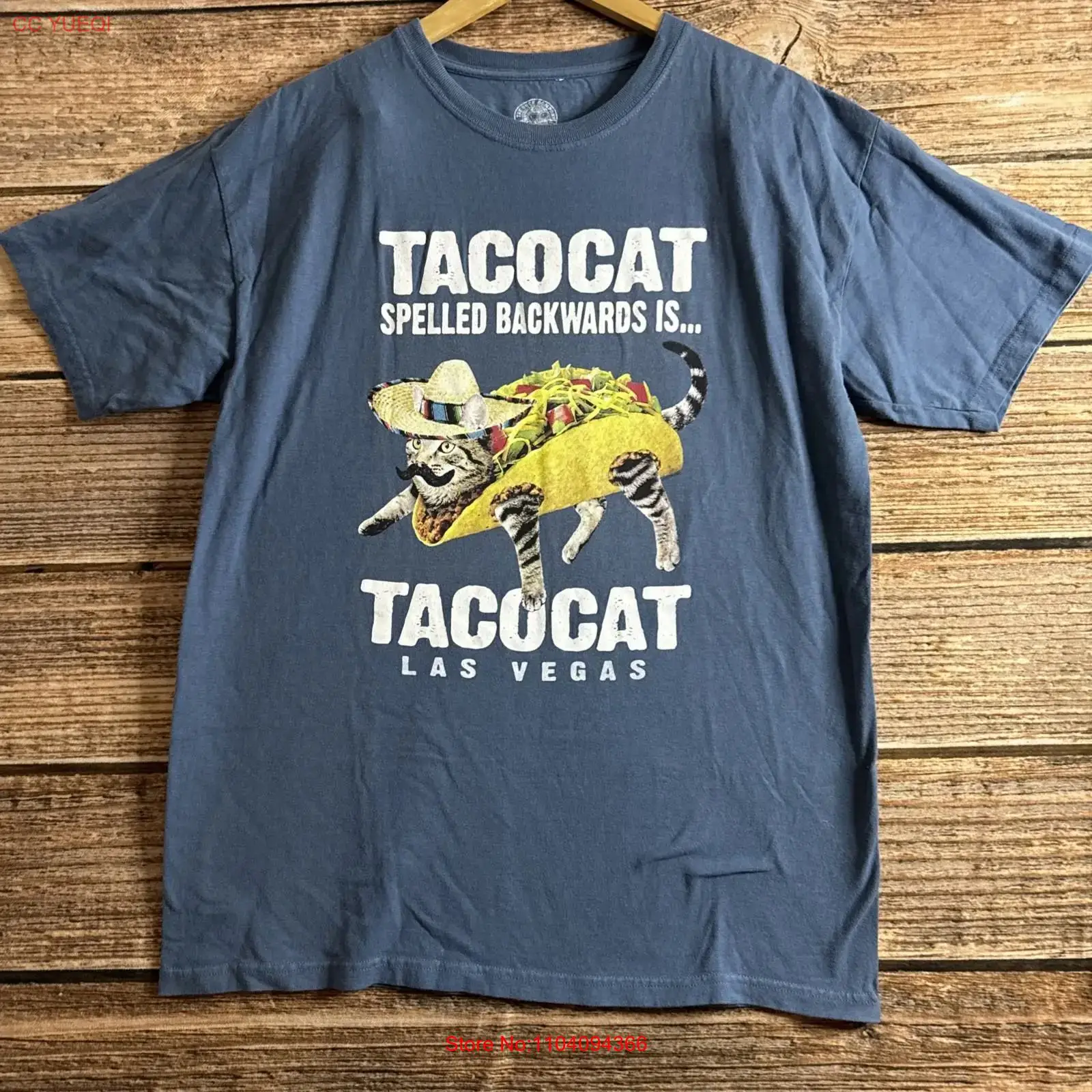 เสื้อยืด TacoCat Spelled Backw - Vintage Vegas Fashion บทวิจารณ์และราคา