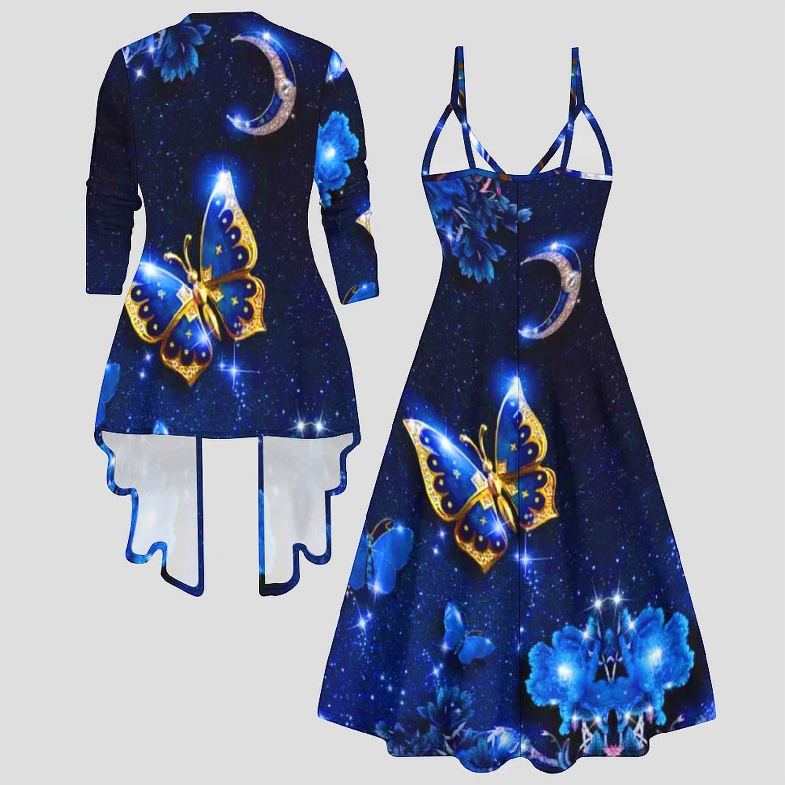 ชุดเซ็ตสองชิ้นลายพิมพ์วินเทจสำ - Vintage Fashion Wear บทวิจารณ์และราคา