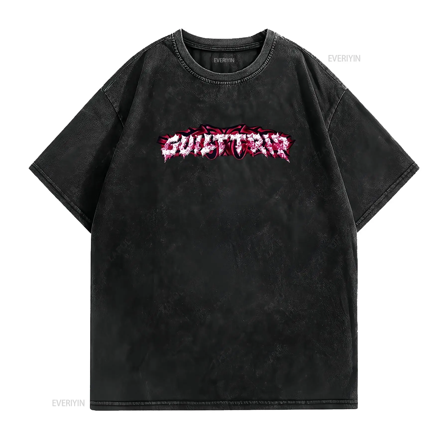 เสื้อยืดสตรีทแวร์ลำลองพิมพ์ลาย - Vintage Fashion Font บทวิจารณ์และราคา