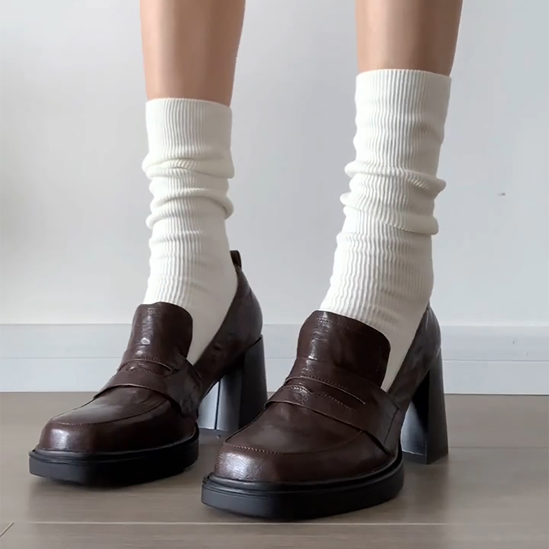 สไตล์วิทยาลัยผู้หญิงรองเท้า Lo - Vintage Style Women Fashion บทวิจารณ์และราคา