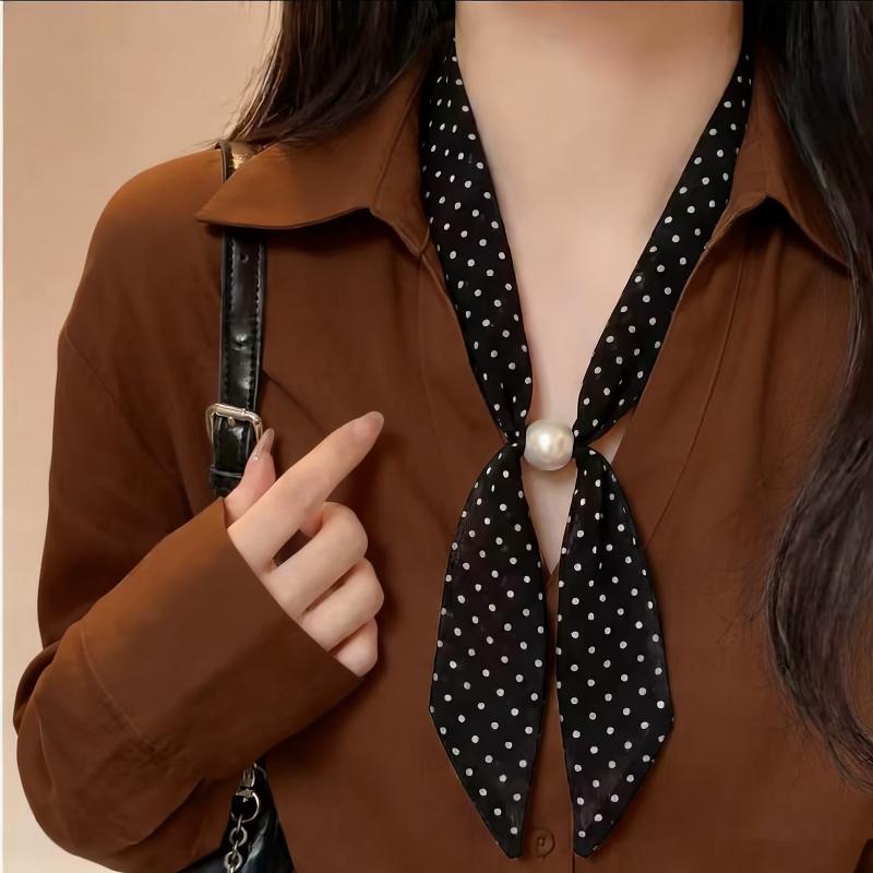ผ้าพันคอชีฟองลายจุดวินเทจประดั - Vintage Fashion Wear บทวิจารณ์และราคา