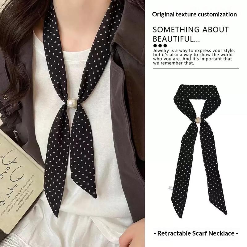 ผ้าพันคอชีฟองลายจุดวินเทจประดั - Vintage Fashion Wear บทวิจารณ์และราคา