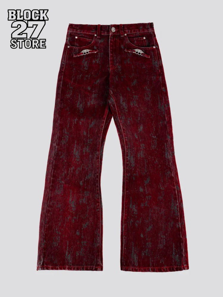 กางเกงยีนส์ผู้ชายสไตล์อเมริกัน - Retro Track Pant บทวิจารณ์และราคา