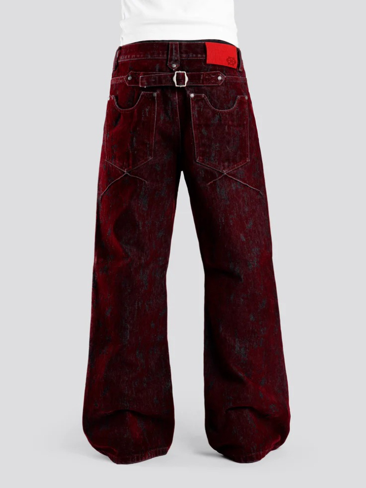 กางเกงยีนส์ผู้ชายสไตล์อเมริกัน - Retro Track Pant บทวิจารณ์และราคา